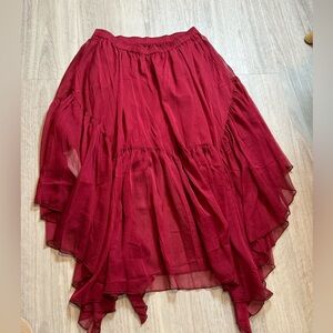 Maroon skirt